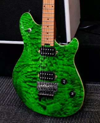 EVH - Wolfgang Standard QM, Baked Maple Fingerboard - Transparent Green